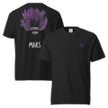 Black t-shirt with 'Letters from Mars' design on the back and logo on the front, on a white background.
